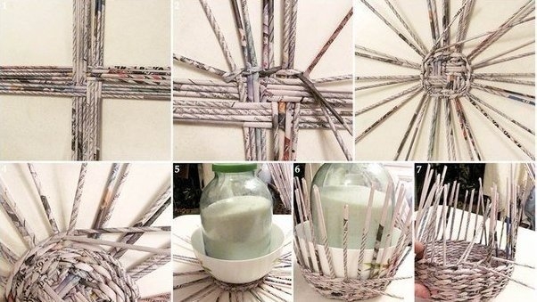 Шкатулка из газет. Мастер-класс