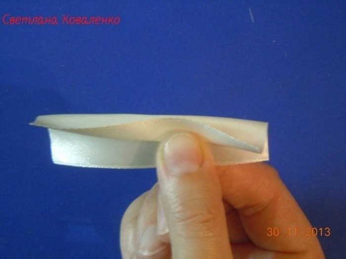 Цветок из ленты