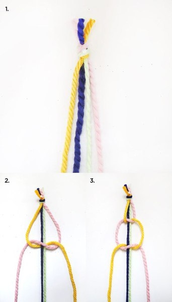 Из веревки можно сделать своими руками занавеску или шторку в технике макраме
