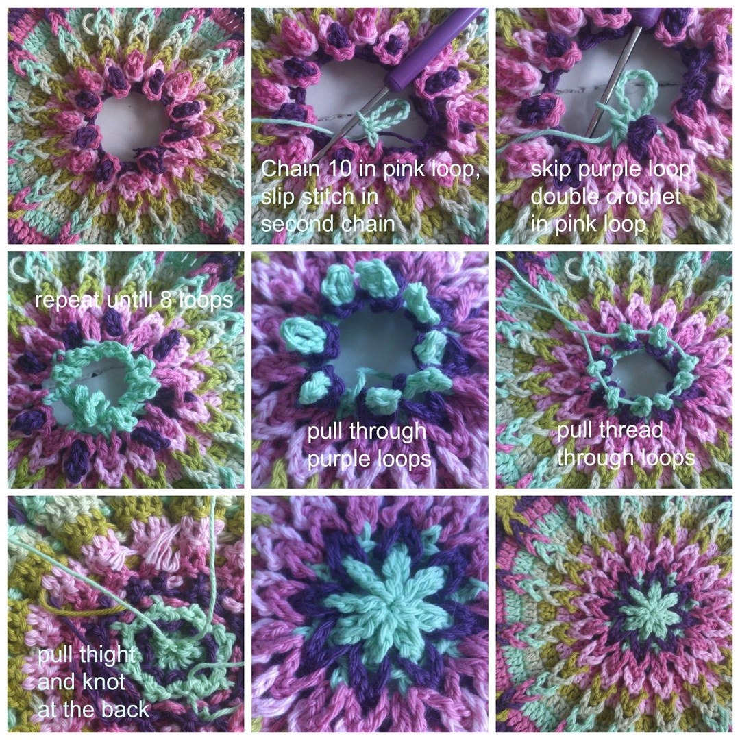 Сидушка на табурет Мандала