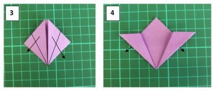 Красивый цветок в технике оригами. Мастер- класс.