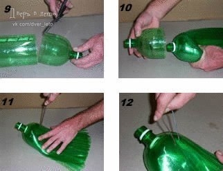 Веник из пластиковых бутылок.