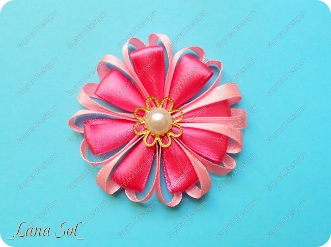 МК лепесточка Сердечко для бантика