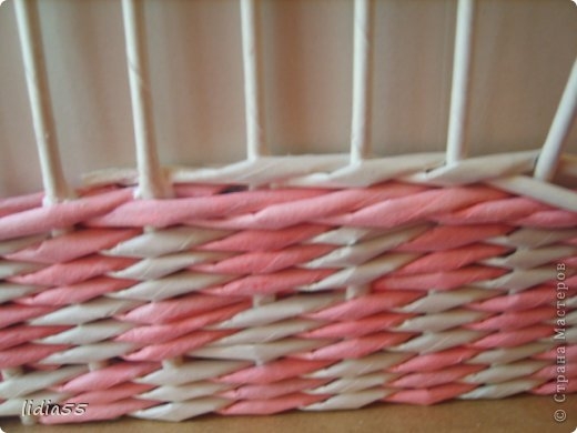 Корзинка из газетных трубочек. Мастер-класс.