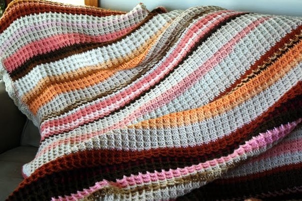 Плед крючком