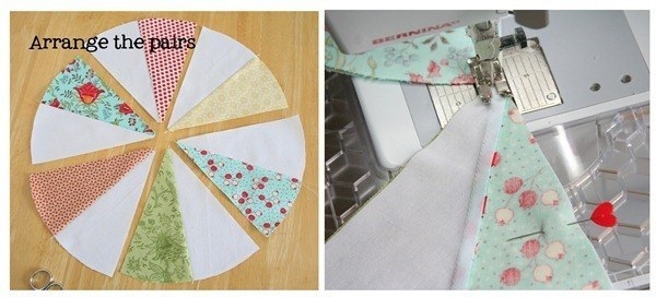 Шьем круглую подушку из лоскутков