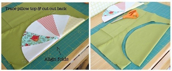 Шьем круглую подушку из лоскутков