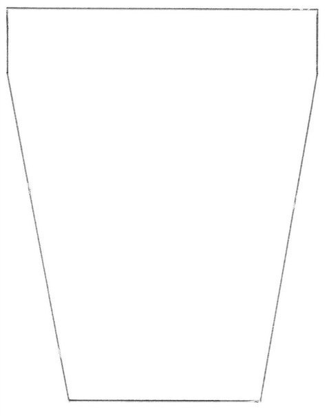 Открытка в виде горшочка с цветами