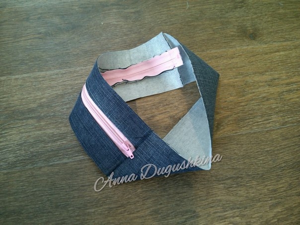 Рюкзачок для девочки из старых джинсов