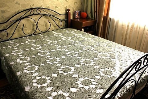 Ажурное покрывало крючком Ажурное покрывало крючком