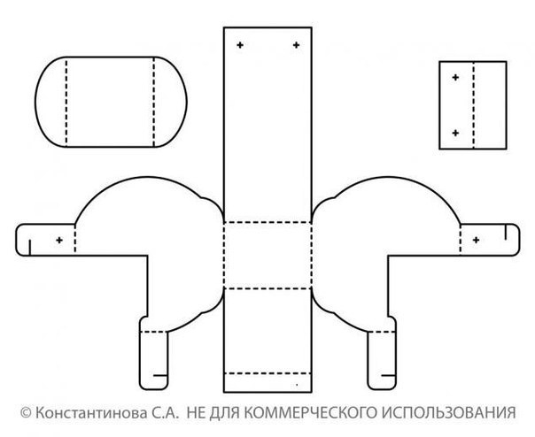 Упаковки для подарков. Шаблоны.
