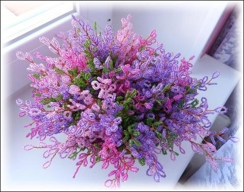 Вереск из бисера