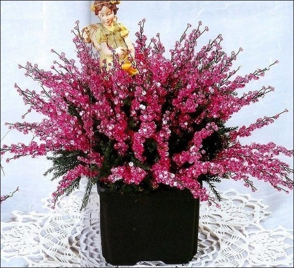 Вереск из бисера