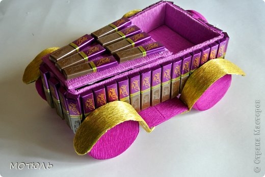 Машинка из шоколада