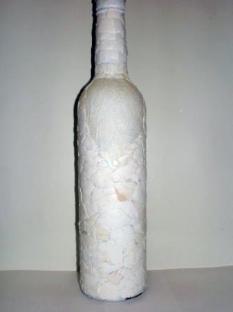 Романтическая бутылочка с яичным кракле