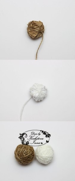 МК по созданию декоративного венка из клубков