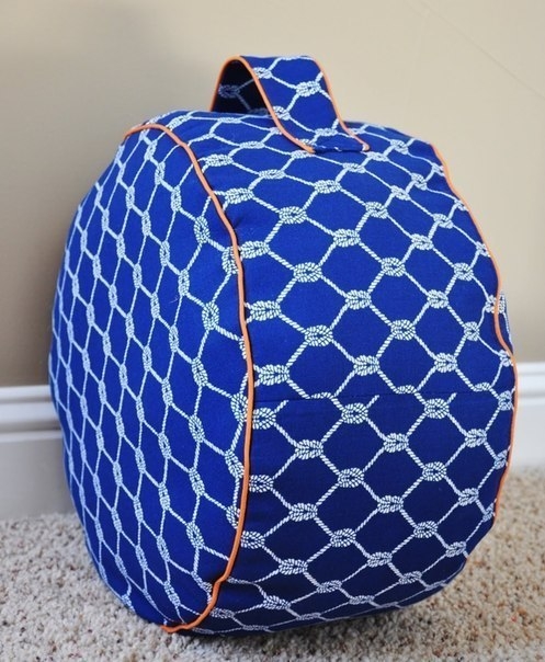 Как сшить круглый пуфик