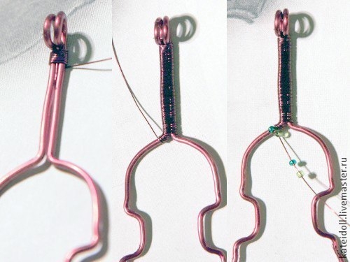 Создание кулона-броши в виде скрипки