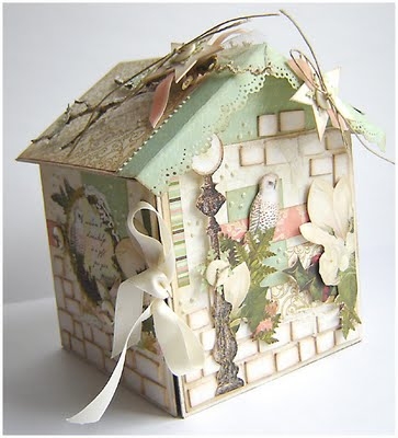 Скрапбукинг. Домики из бумаги. Идеи для вдохновения.