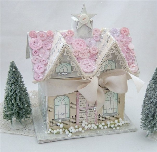Скрапбукинг. Домики из бумаги. Идеи для вдохновения.