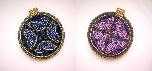 Двухсторонний кулон с кельтским орнаментом