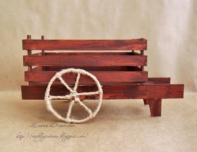 Тележка с цветами