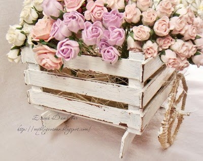 Тележка с цветами