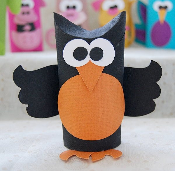 Зверушки из картонных трубок от туалетной бумаги