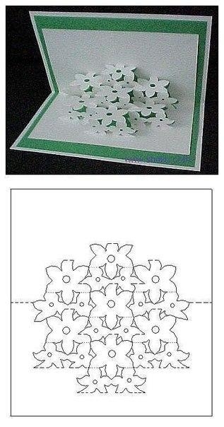 Красивые открытки в технике киригами
