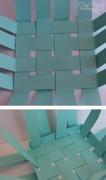 Корзинка из бумаги. МК.