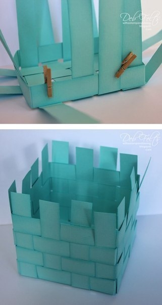 Корзинка из бумаги. МК.