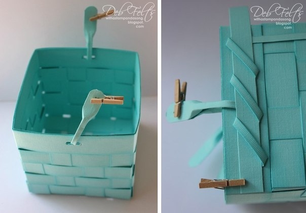 Корзинка из бумаги. МК.