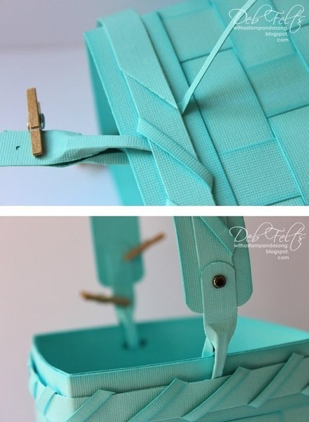 Корзинка из бумаги. МК.