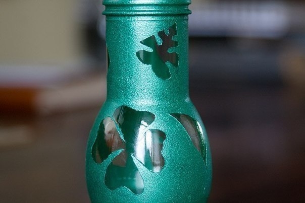 Необыкновенная ваза из обыкновенной бутылки