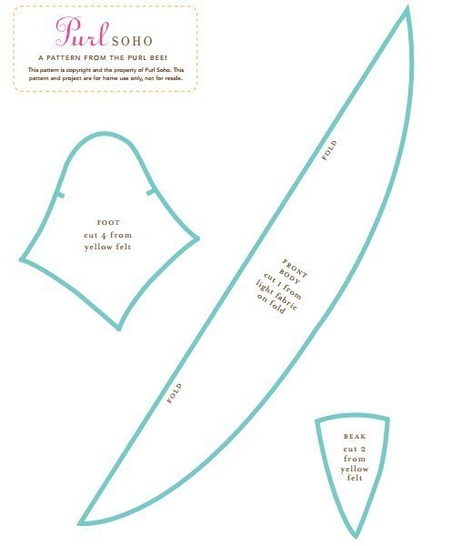 Пингвин. Выкройка.