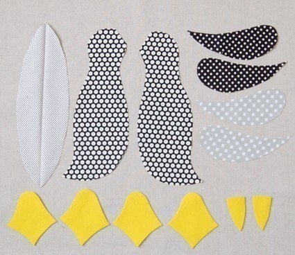 Пингвин. Выкройка.