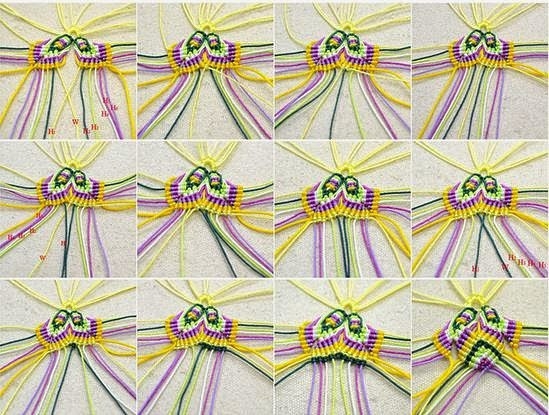 Плетем цветок в технике макраме