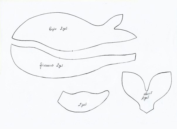 Шьем симпатичного текстильного кита
