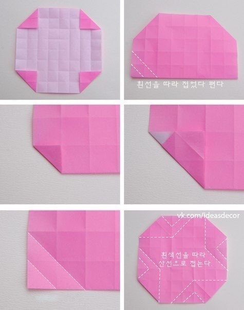 Как сделать розы в технике оригами.