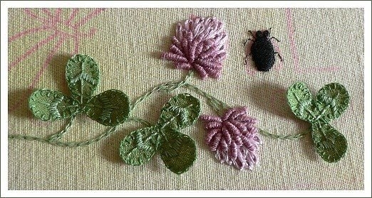 Вышивка французским узелком