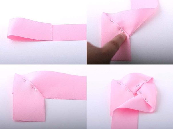 Великолепные объемные розы из лент.