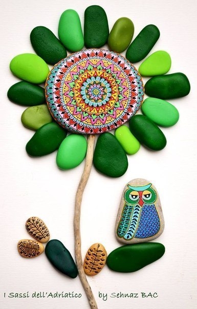 Роспись камней. Идеи для вдохновения