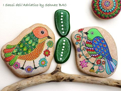 Роспись камней. Идеи для вдохновения