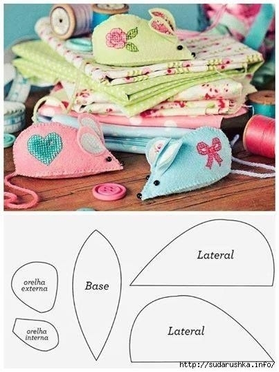 Текстильные мышки.