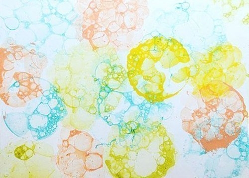 Рисунок мыльными пузырями