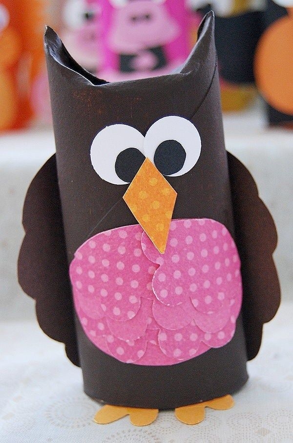 Делаем с ребенком зверушек из картонных трубок от туалетной бумаги