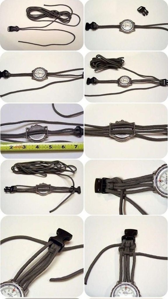 Есть часы, но нет браслета? Не беда, его можно сплести.