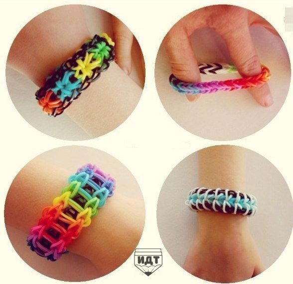 Плетем браслеты из резинок.