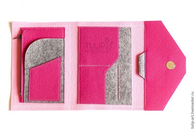 Быстро и просто шьем яркий фетровый органайзер в сумку