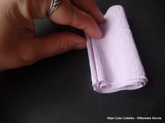 Гиацинты из гофрированной бумаги